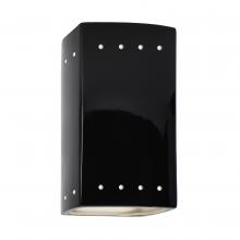  CER-0920W-BLK - Small Rectangle w/ Perfs - Closed Top (Outdoor)