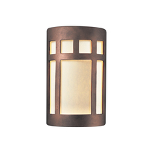  CER-5345W-ANTC - Small ADA Prairie Window LED Wall Sconce - Open Top & Bottom (Outdoor)