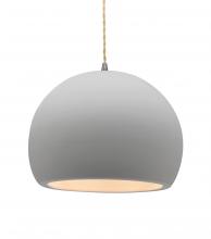  CER-6535-BIS-MBLK-BEIG-TWST - Large Globe 1-Light Pendant