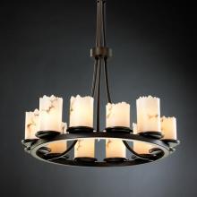  FAL-8763-12-NCKL - Dakota 12-Light Ring Chandelier (Tall)