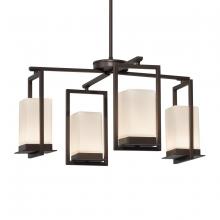  FSN-7510W-OPAL-DBRZ - Laguna 4-Light LED Outdoor Chandelier