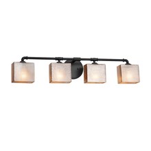  FSN-8464-55-MROR-MBLK - Bronx 4-Light Bath Bar