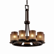  FSN-8766-10-CRML-DBRZ - Dakota 9-Light Ring Chandelier