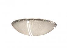 Justice Design Group GLA-9712-35-WTFR-DBRZ - 24" Semi-Flush Bowl w/ Crossbar