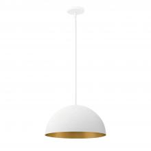 Justice Design Group NSH-9845-MTGD - Elias 14" 1-Light Dome Pendant