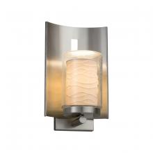  POR-7591W-10-WAVE-NCKL - Embark 1-Light Outdoor Wall Sconce