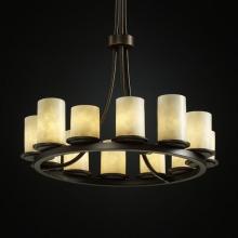  CLD-8763-10-NCKL - Dakota 12-Light Ring Chandelier (Tall)