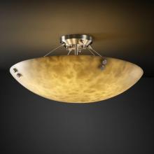  CLD-9654-35-NCKL-F6 - 36" Semi-Flush Bowl w/ CONCENTRIC CIRCLES FINIALS