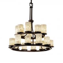  ALR-8767-10-DBRZ-LED21-14700 - Dakota 21-Light 2-Tier Ring LED Chandelier