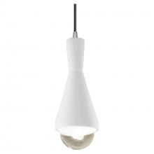  CER-6520-WHT-NCKL-BKCD-LED1-700 - Erlen 1-Light LED Pendant