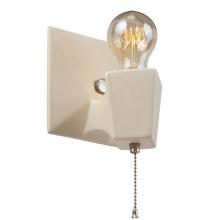  CER-7011-MAT-NCKL - Geo w/ No Shade Wall Sconce