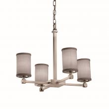  FAB-8420-10-GRAY-NCKL-LED4-2800 - Tetra 5-Light LED Chandelier