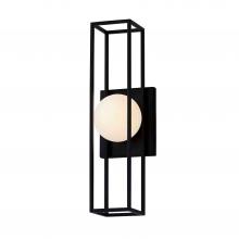  FSN-7184W-OPAL-MBLK - Float LED Large Outdoor Wall Sconce