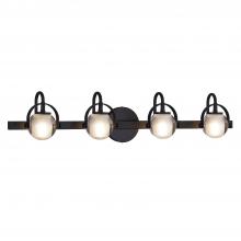  FSN-8064-CLOP-MBLK - Conduit 4-Light Bath Bar