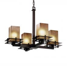  FSN-8100-15-CRML-DBRZ-LED4-2800 - Metropolis 4-Light LED Chandelier