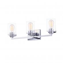  FSN-8093-CLER-CROM - Cilindro 3-Light Bath Bar