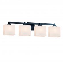  FSN-8434-55-OPAL-MBLK - Regency 4-Light Bath Bar