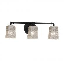  GLA-8463-26-CLRT-MBLK-LED3-2100 - Bronx 3-Light LED Bath Bar