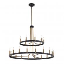  NSH-8048-MBBR - Clayton 42” 2-Tier 27-Light Chandelier