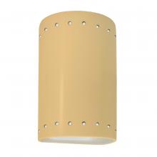  CER-0995W-MYLW-LED1-1000 - Small LED Cylinder w/ Perfs - Open Top & Bottom (Outdoor)