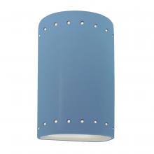  CER-0990W-SKBL-LED1-1000 - Small LED Cylinder w/ Perfs - Closed Top (Outdoor)