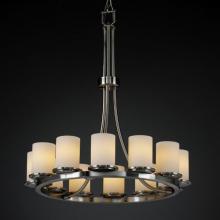  FSN-8763-10-OPAL-NCKL - Dakota 12-Light Ring Chandelier (Tall)