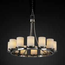  FSN-8768-10-MROR-NCKL - Dakota 12-Light Ring Chandelier (Short)