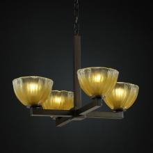  GLA-8829-16-GLDC-DBRZ - Modular 4-Light Chandelier