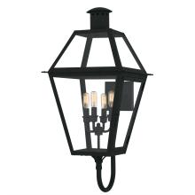  RO8414EK - Rue De Royal 4-Light Earth Black Outdoor Wall Lantern