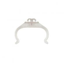  80/1606 - 4-Pin Long Twin Tube Lampholder & Clips - Clear Plastic Horizontal Clip Panel Thickness .023 - .039