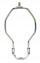  90/2242 - Light Duty Harp; Polished Nickel Finish; 4" Height; 1/8 IP Saddle; 1/4-27 Thread; 125 Carton