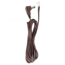  90/2324 - 8 Foot 18/2 SPT-2 105C Flat Plug Cord Set; Brown Finish; 36" Hank; 200 Carton; Molded Plug;