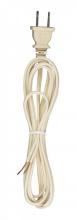  90/2416 - 7 Foot 18/2 SPT-1 105C Cord Set; Ivory Finish; 36" Hank; 200 Carton; Molded Polarized Plug;