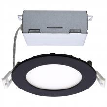  S11874 - 10 Watt; LED Direct Wire Downlight; Edge-lit; 4 inch; CCT Selectable; 120 volt; Dimmable; Round;