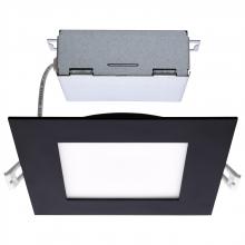  S11877 - 12 Watt; LED Direct Wire Downlight; Edge-lit; 6 inch; CCT Selectable; 120 volt; Dimmable; Square;