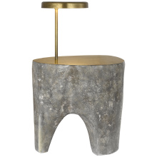 Visual Comfort & Co. Signature Collection AMB 1102ECL-MBR - Lega 36" Sculpted Side Table Reading Floor Lamp
