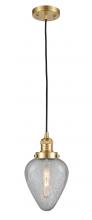 Innovations Lighting 201C-SG-G165-LED - Geneseo - 1 Light - 7 inch - Satin Gold - Cord hung - Mini Pendant