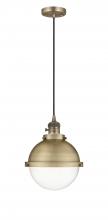 Innovations Lighting 201CSW-BB-HFS-82-BB-LED - Hampden - 1 Light - 9 inch - Brushed Brass - Cord hung - Mini Pendant