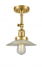  201F-SG-G2-LED - Halophane - 1 Light - 9 inch - Satin Gold - Semi-Flush Mount