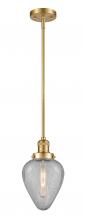 Innovations Lighting 201S-SG-G165-LED - Geneseo - 1 Light - 7 inch - Satin Gold - Stem Hung - Mini Pendant