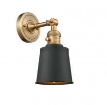  203SW-BB-M9-BK-LED - Addison - 1 Light - 5 inch - Brushed Brass - Sconce