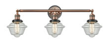  205BP-ACBK-G534 - Oxford - 3 Light - 34 inch - Antique Copper - Bath Vanity Light