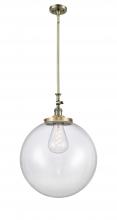  206-AB-G202-18 - Beacon - 1 Light - 12 inch - Antique Brass - Stem Hung - Mini Pendant