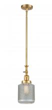 Innovations Lighting 206-SG-G262 - Stanton - 1 Light - 6 inch - Satin Gold - Stem Hung - Mini Pendant