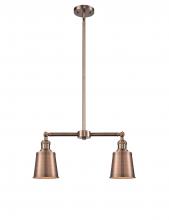  209-AC-M9-AC-LED - Addison - 2 Light - 21 inch - Antique Copper - Stem Hung - Island Light