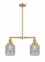  209-SG-G262-LED - Stanton - 2 Light - 23 inch - Satin Gold - Stem Hung - Island Light