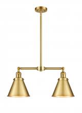  209-SG-M13-SG-LED - Appalachian - 2 Light - 23 inch - Satin Gold - Stem Hung - Island Light