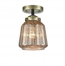 Innovations Lighting 284-1C-BAB-G146-LED - Chatham - 1 Light - 7 inch - Black Antique Brass - Semi-Flush Mount