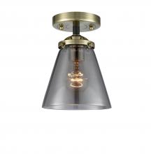  284-1C-BAB-G63-LED - Cone - 1 Light - 6 inch - Black Antique Brass - Semi-Flush Mount