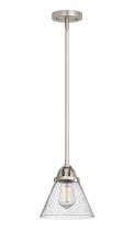  288-1S-SN-G44-LED - Cone - 1 Light - 8 inch - Brushed Satin Nickel - Cord hung - Mini Pendant